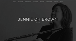 Desktop Screenshot of jenniebrownflute.com