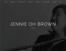 Tablet Screenshot of jenniebrownflute.com